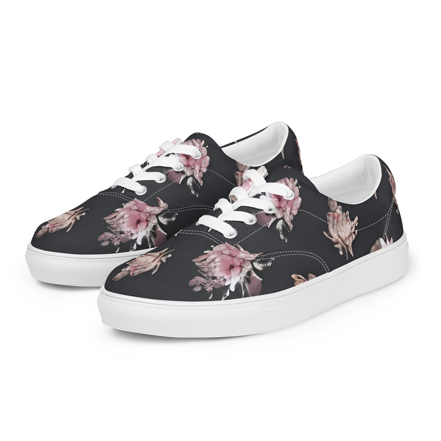 Women’s lace-up canvas shoes