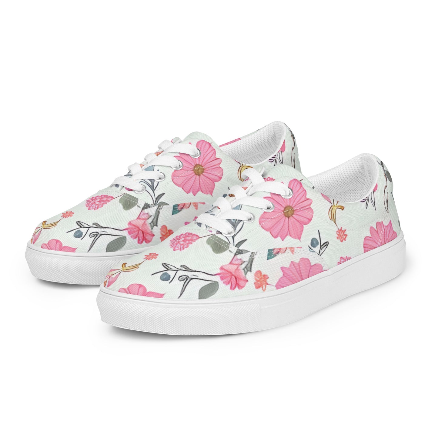 Women’s lace-up canvas shoes