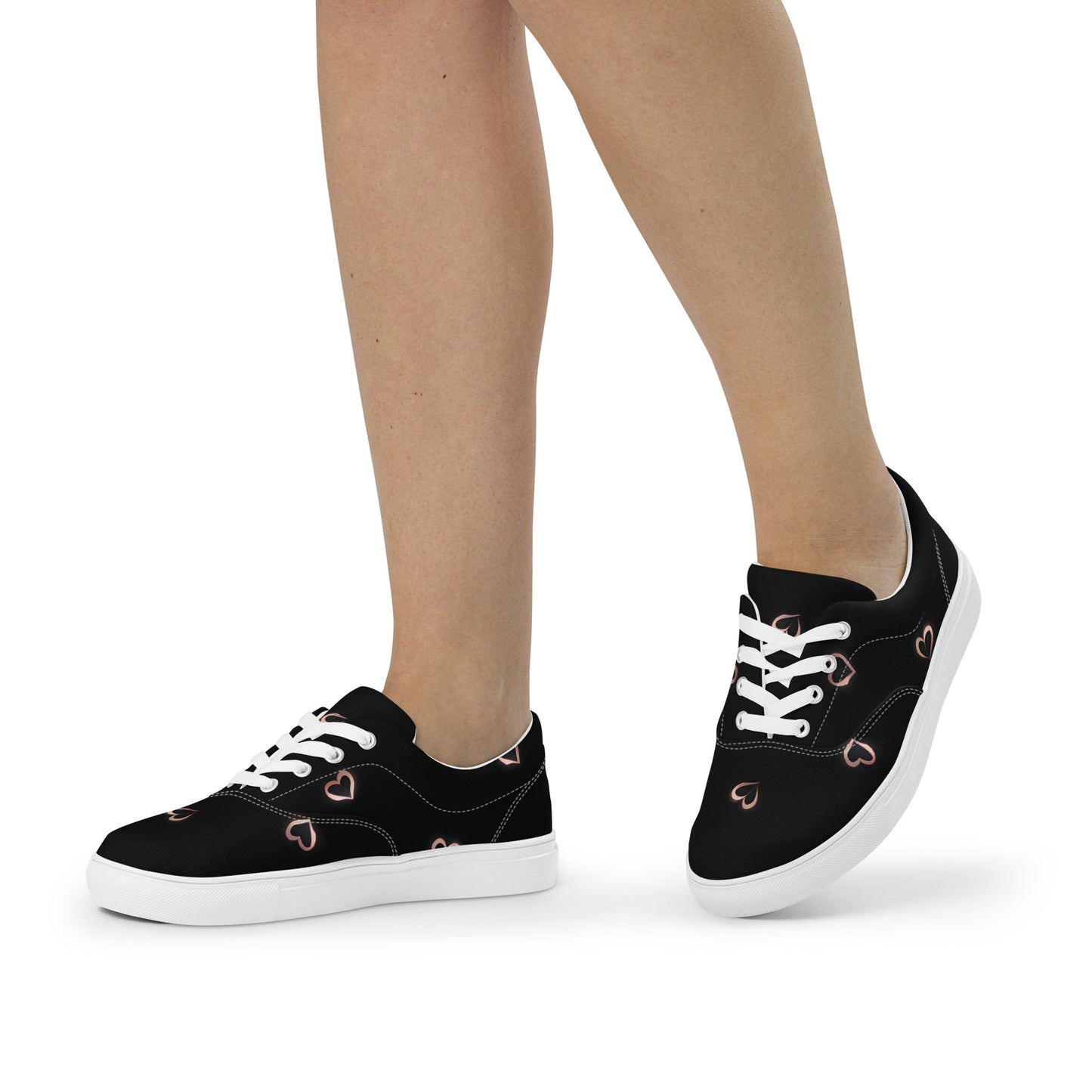 Women’s lace-up canvas shoes