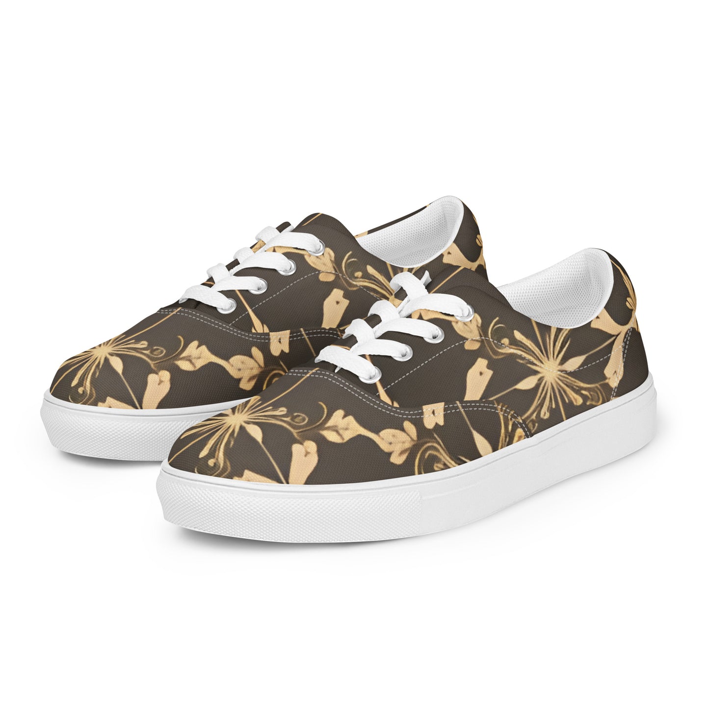 Women’s lace-up canvas shoes