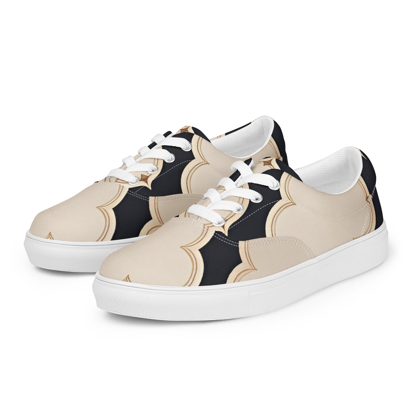 Women’s lace-up canvas shoes