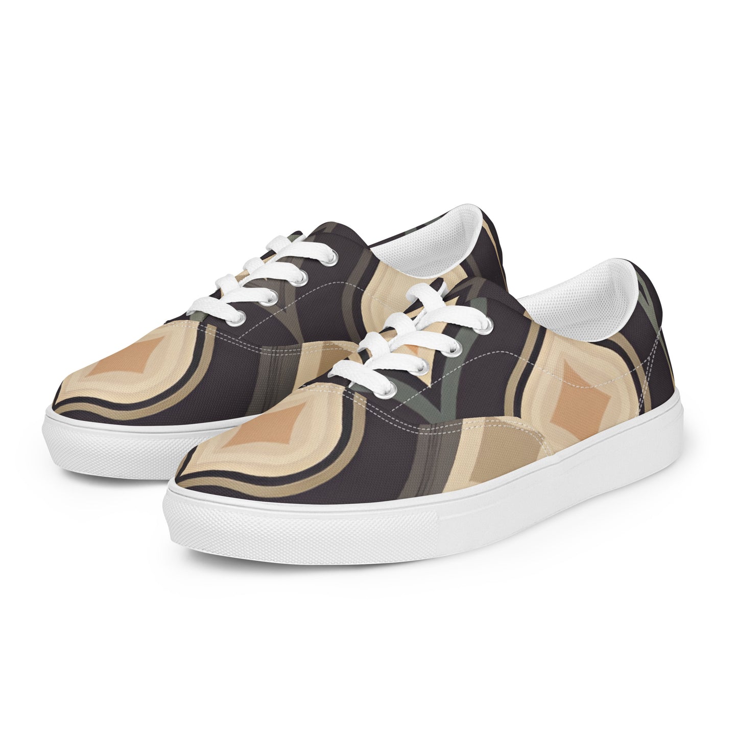 Women’s lace-up canvas shoes