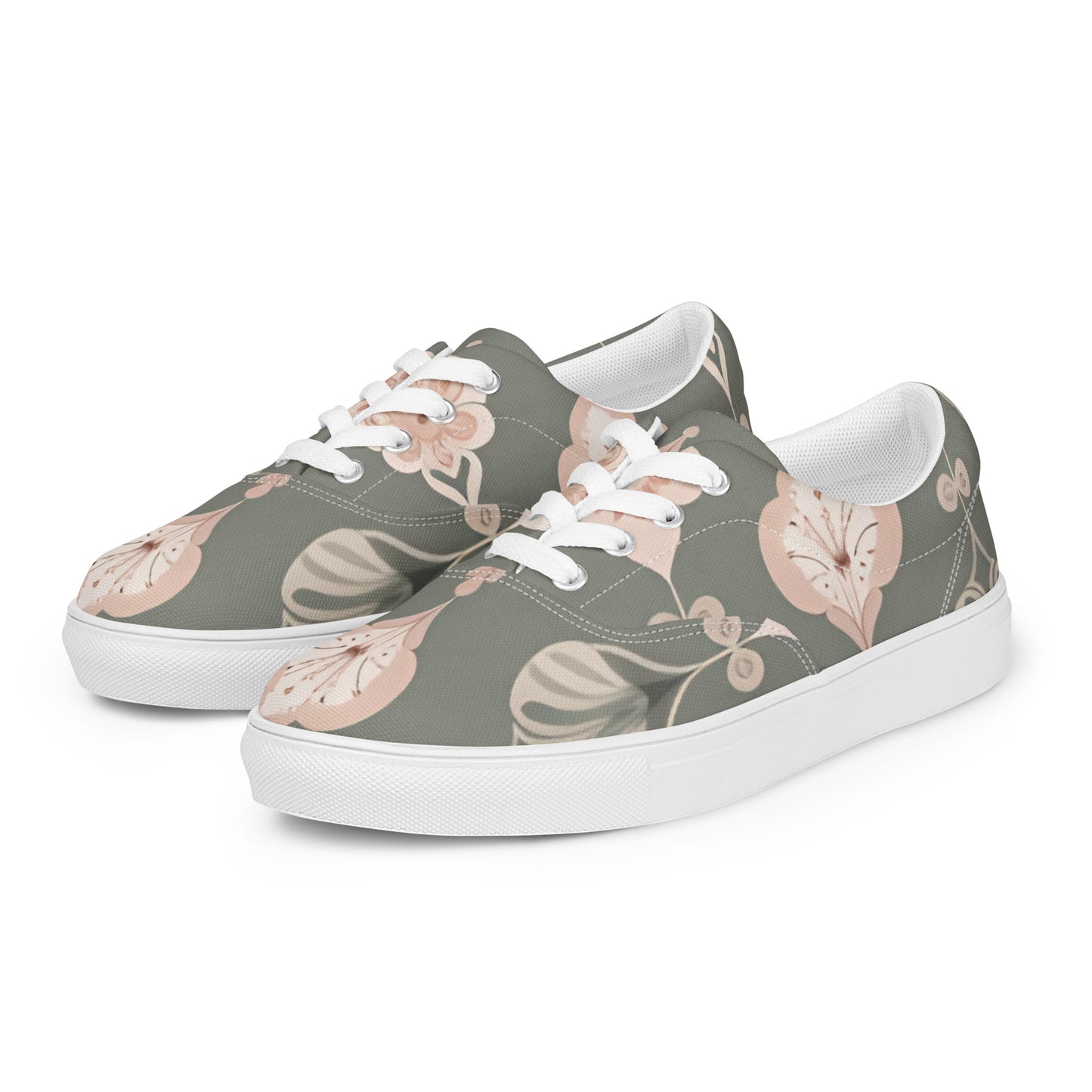 Women’s lace-up canvas shoes