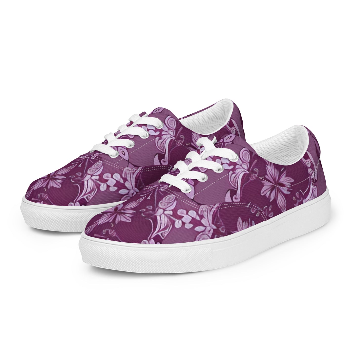 Women’s lace-up canvas shoes