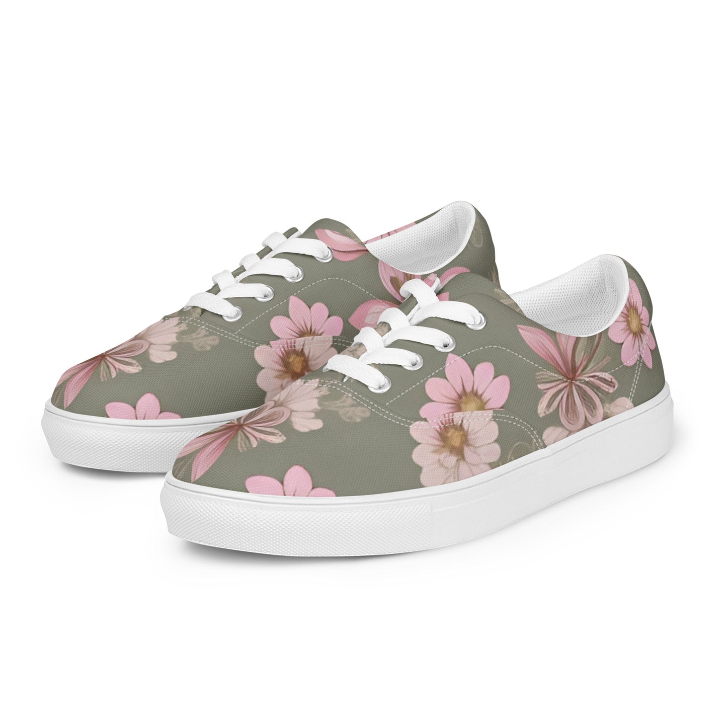 Women’s lace-up canvas shoes