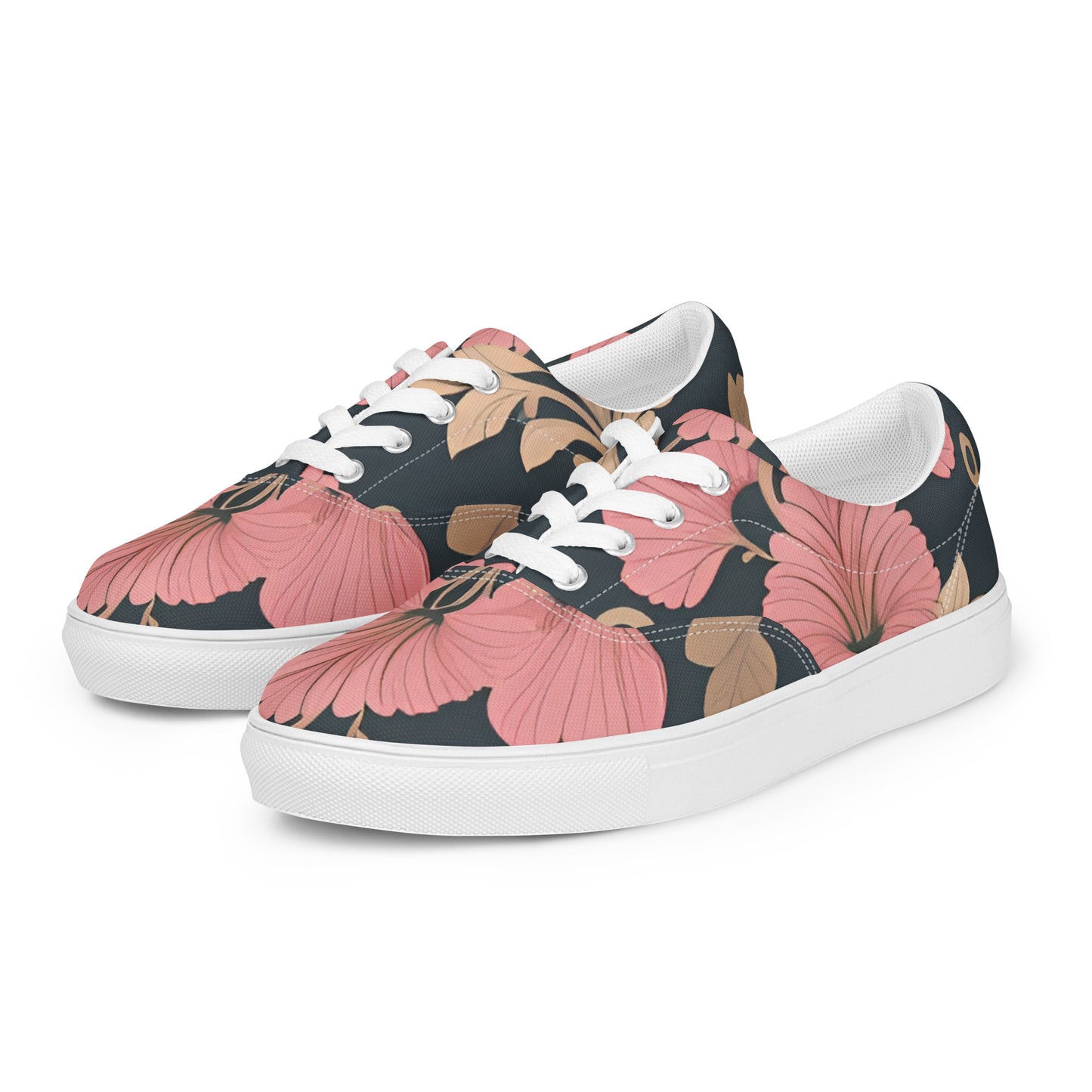 Women’s lace-up canvas shoes