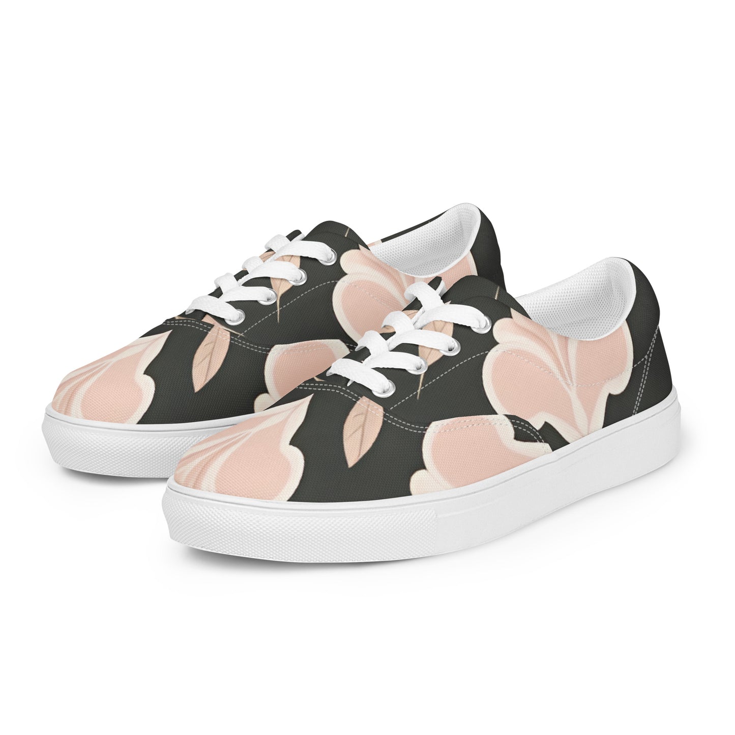 Women’s lace-up canvas shoes