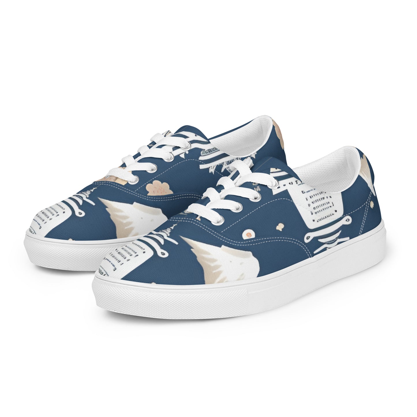 Women’s lace-up canvas shoes