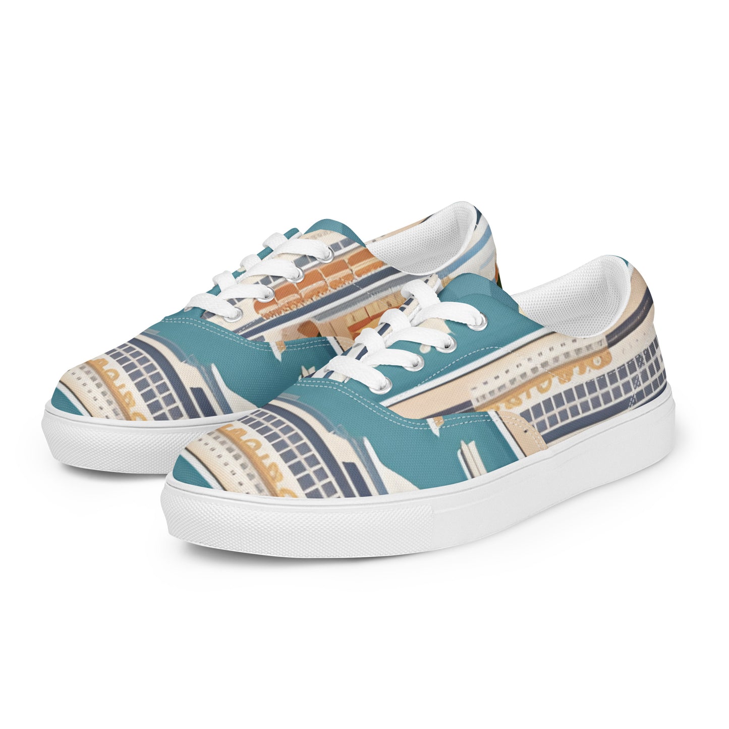 Women’s lace-up canvas shoes