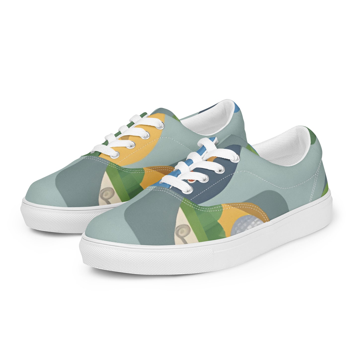 Women’s lace-up canvas shoes