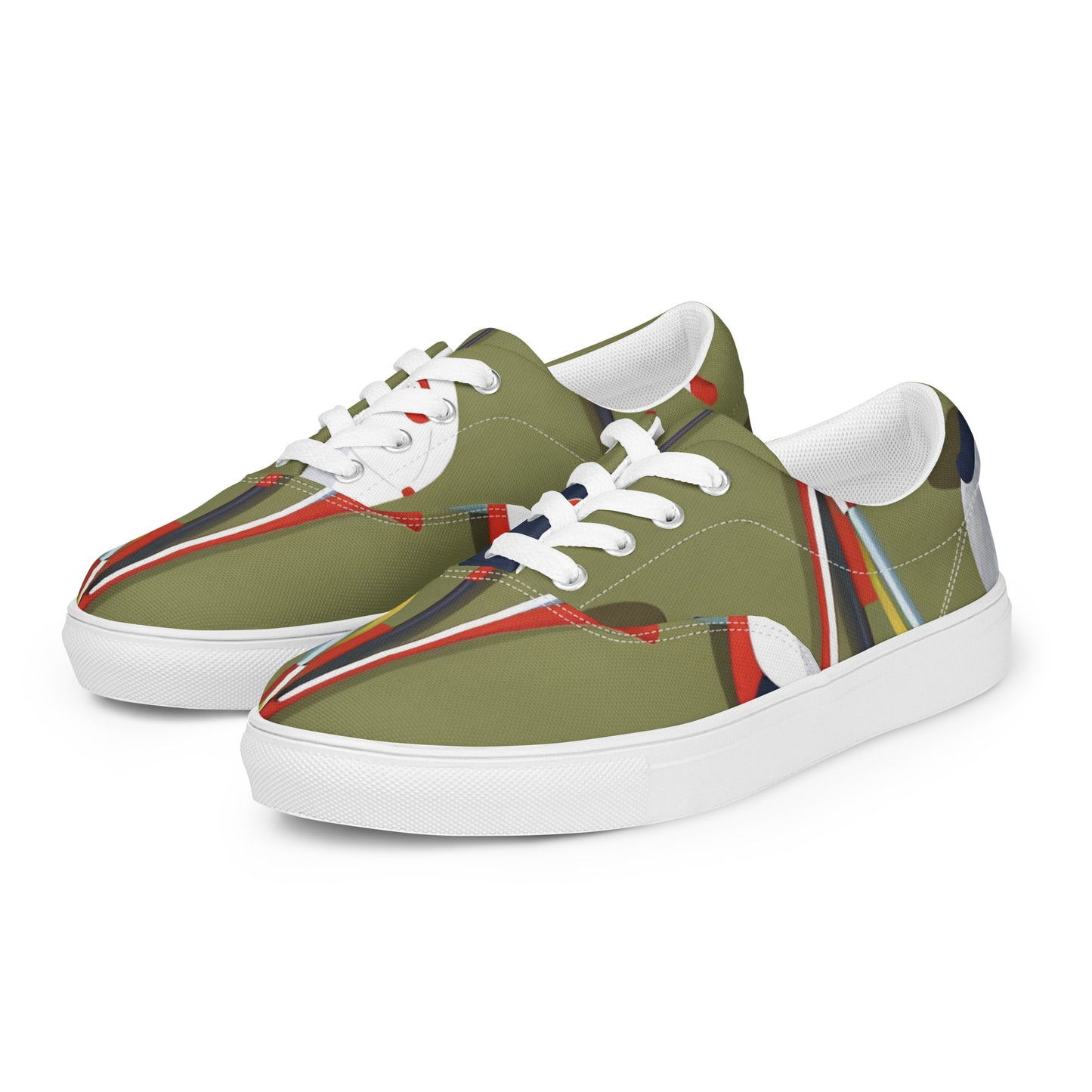 Women’s lace-up canvas shoes