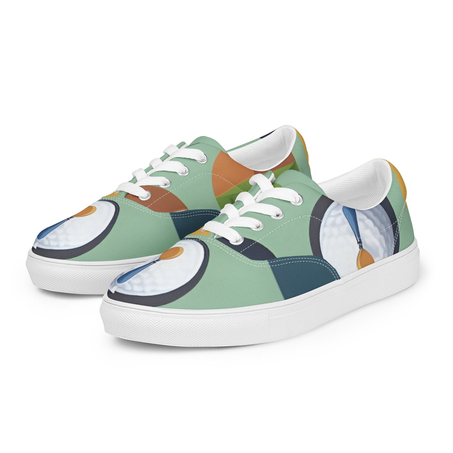 Women’s lace-up canvas shoes