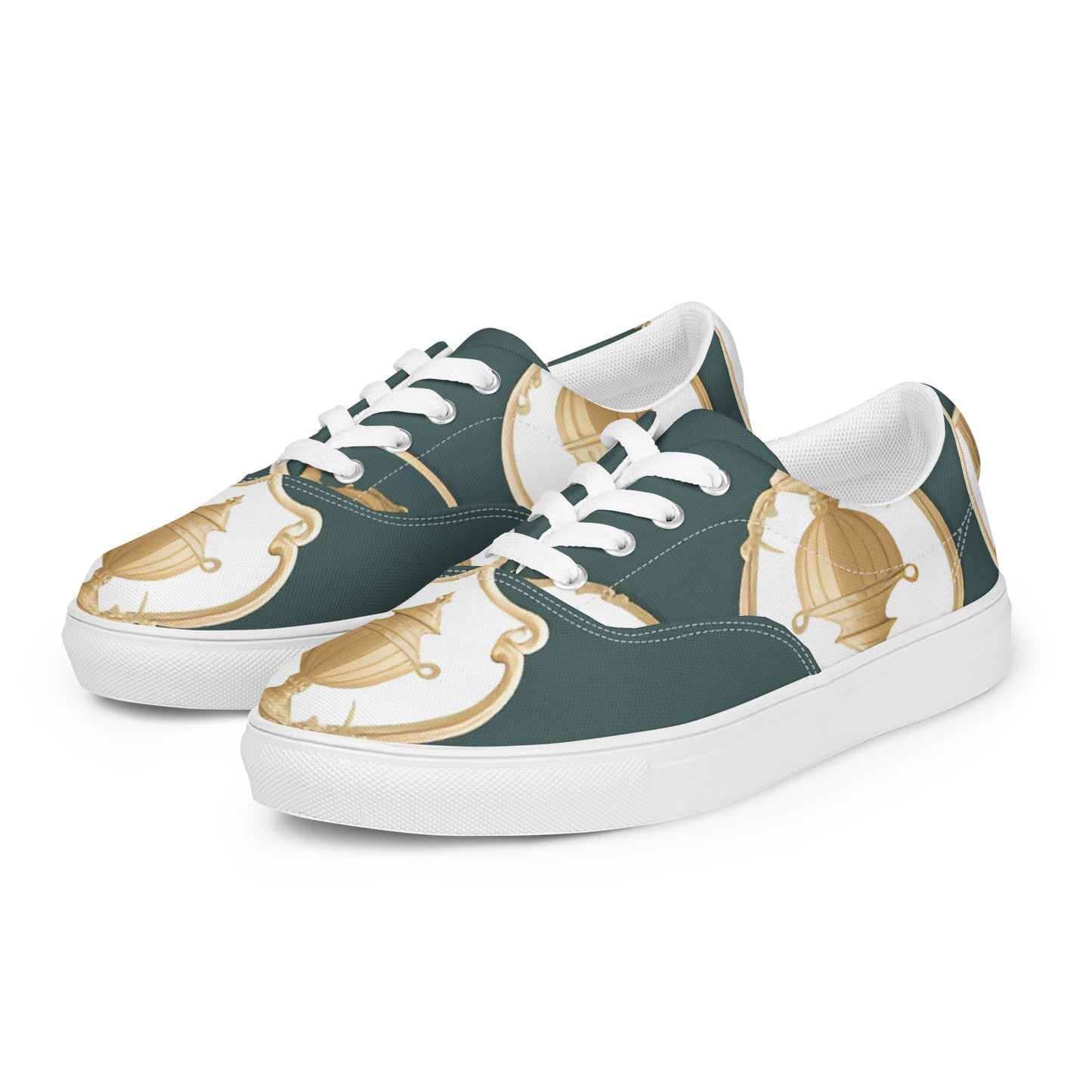 Women’s lace-up canvas shoes