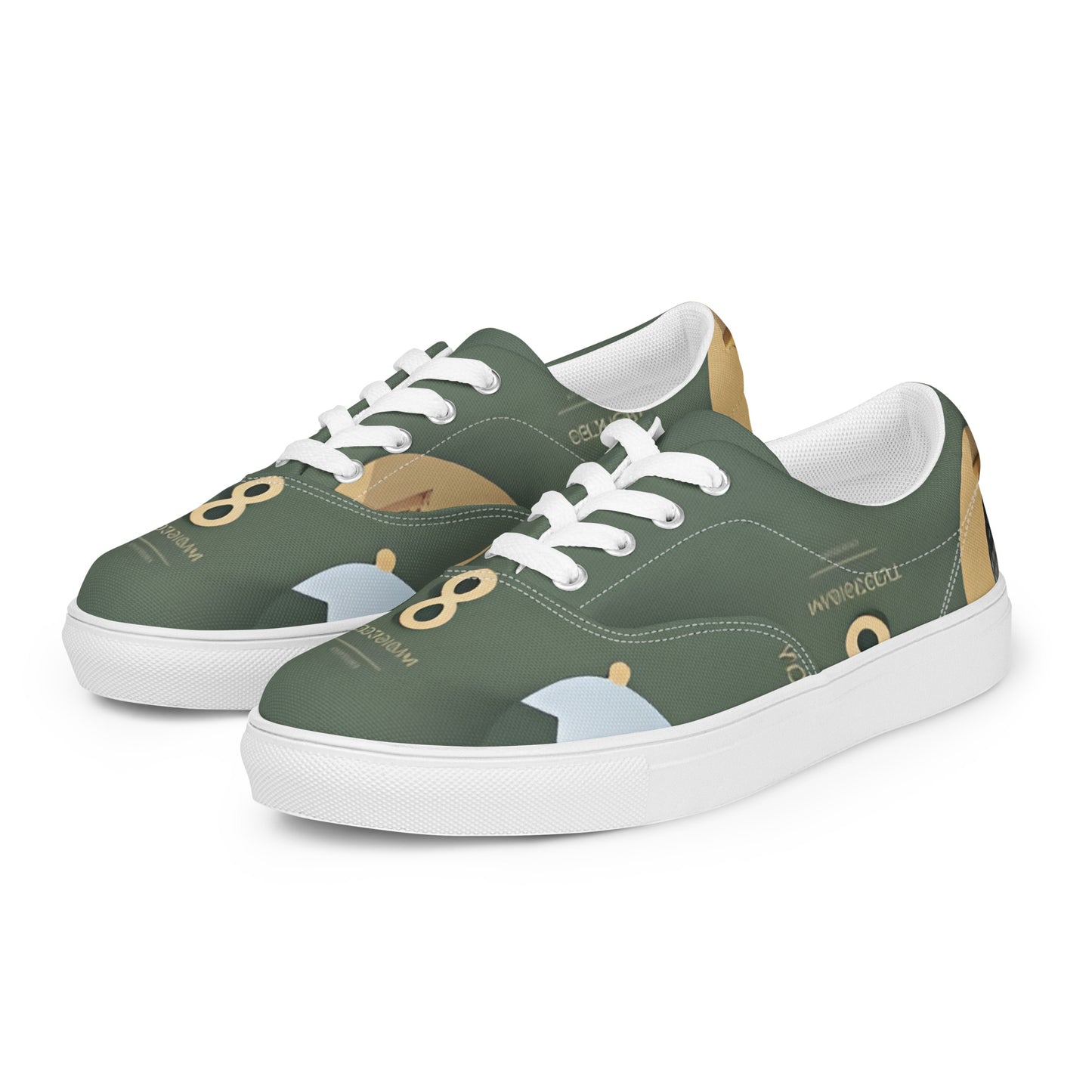 Women’s lace-up canvas shoes