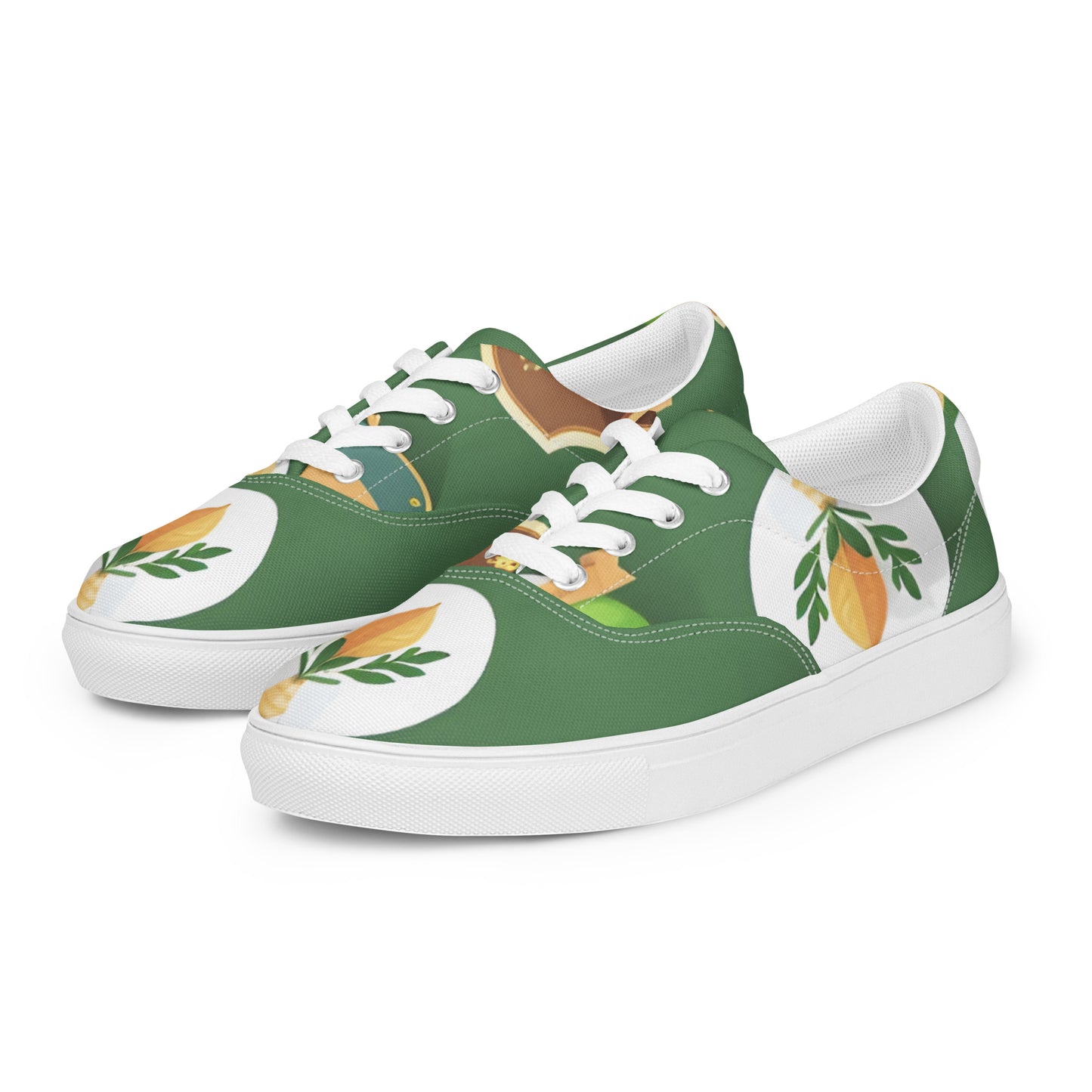 Women’s lace-up canvas shoes