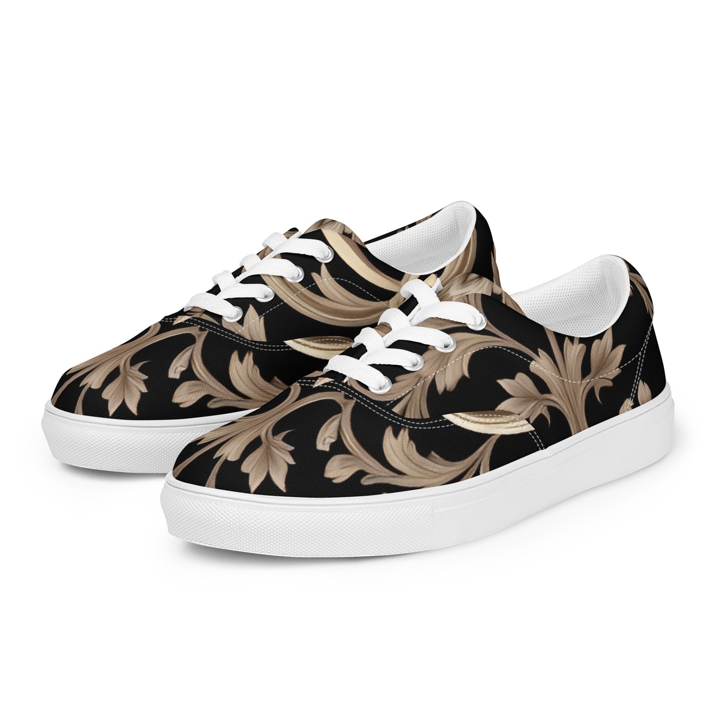 Women’s lace-up canvas shoes