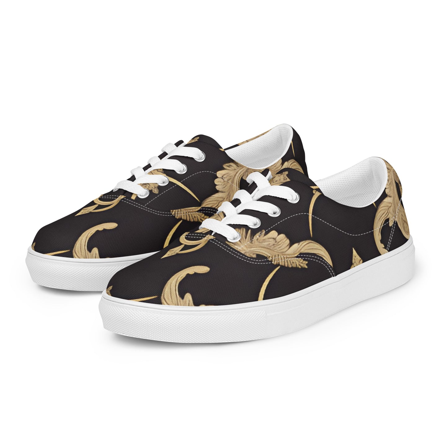 Women’s lace-up canvas shoes