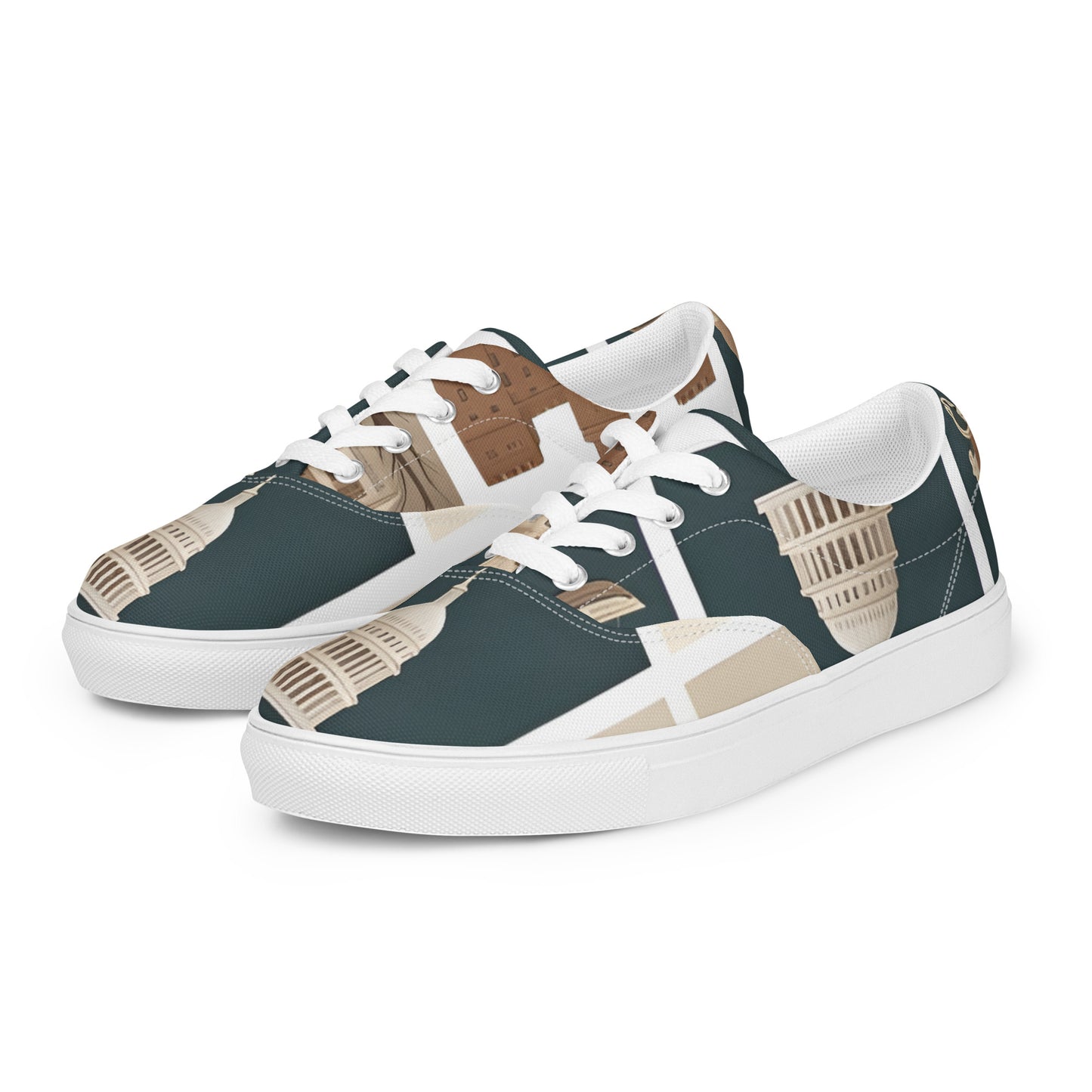 Women’s lace-up canvas shoes