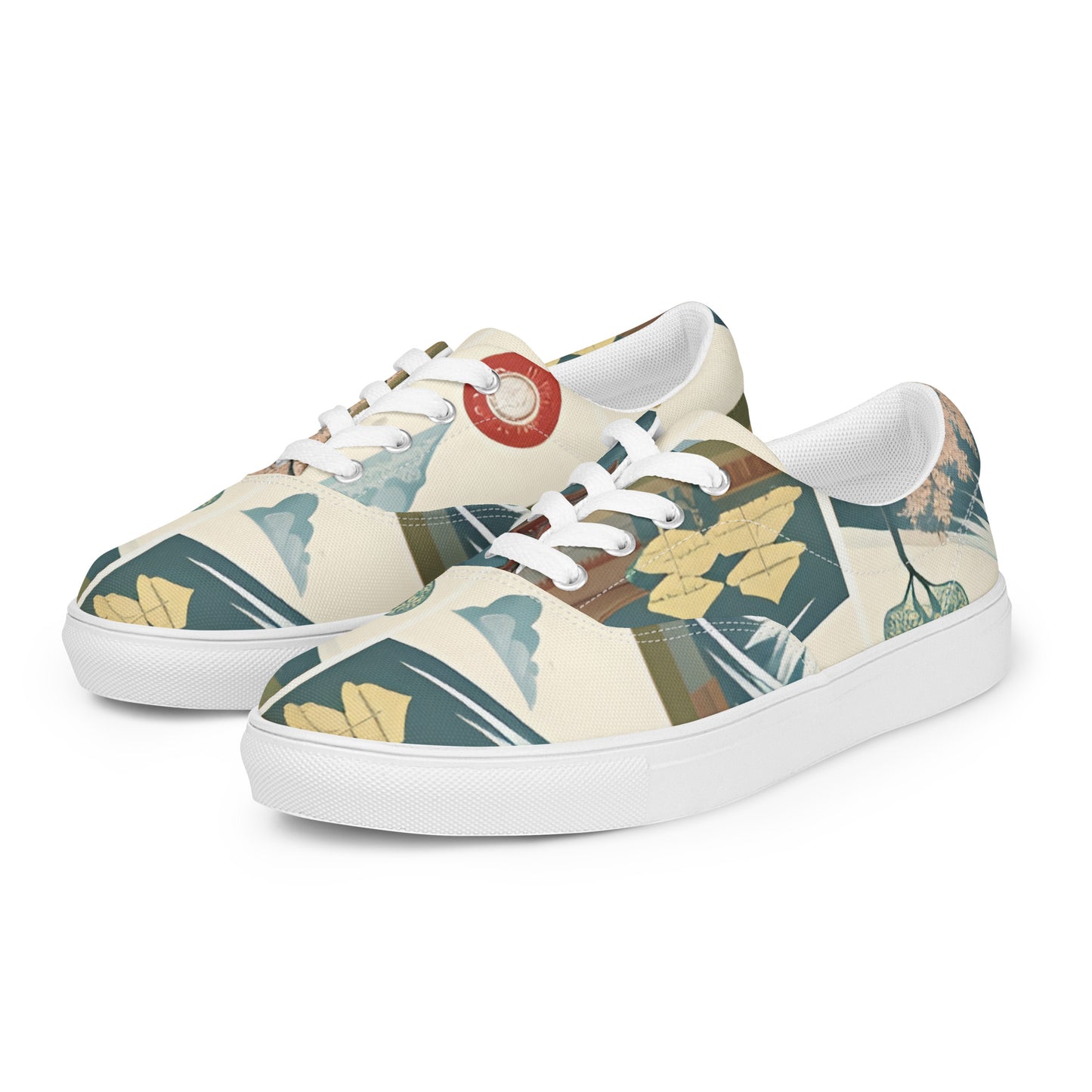 Women’s lace-up canvas shoes