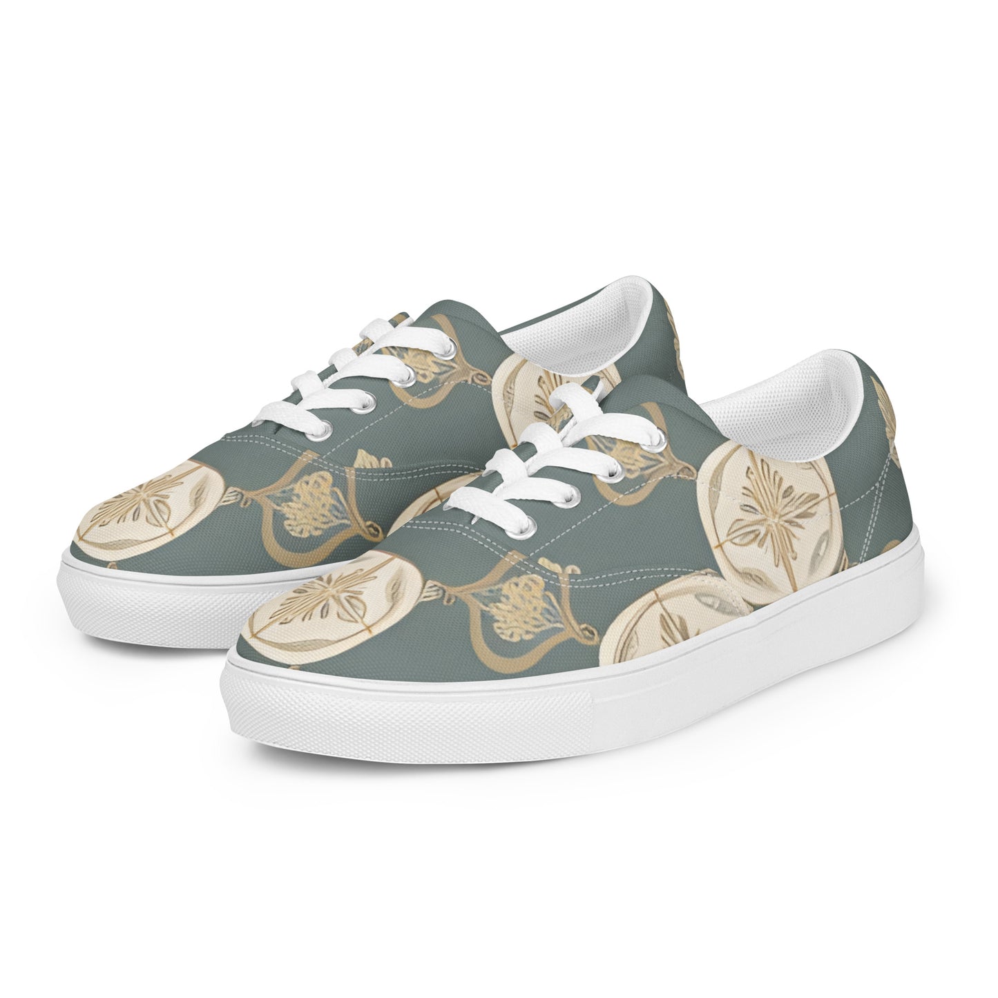 Women’s lace-up canvas shoes