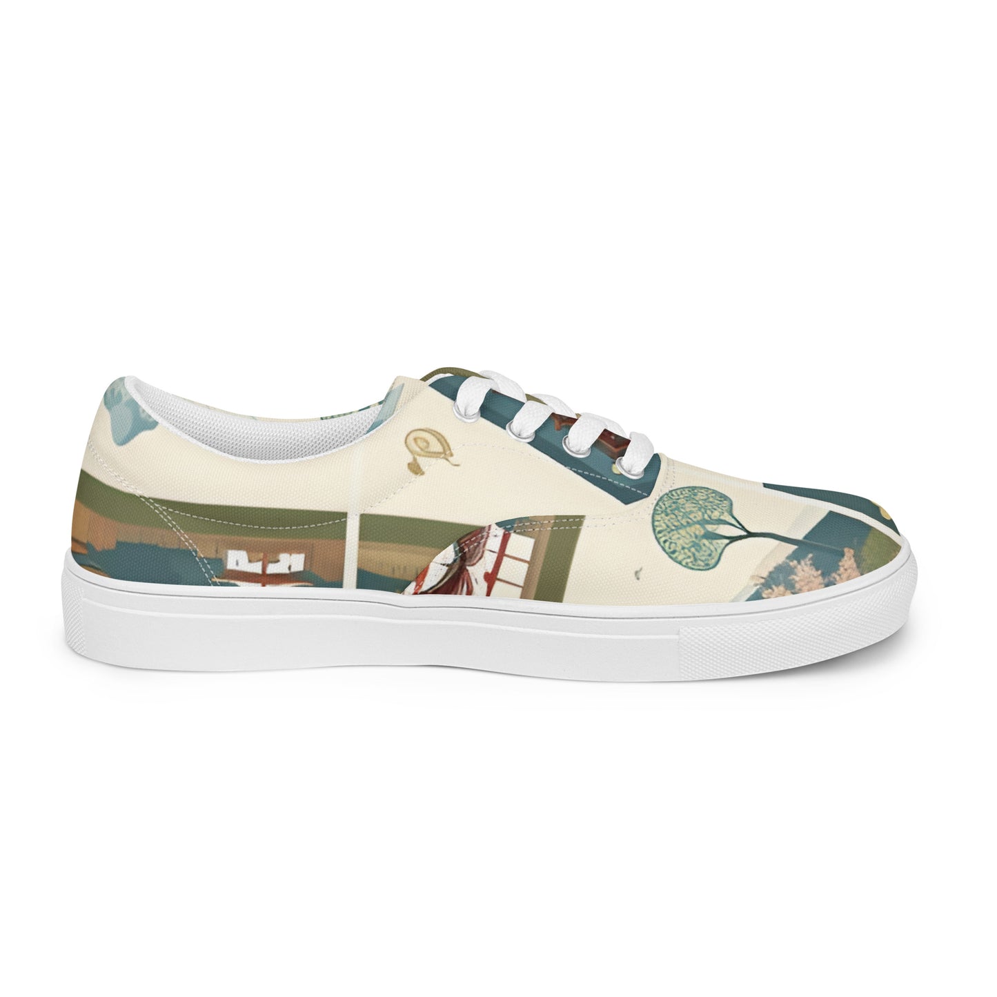 Women’s lace-up canvas shoes