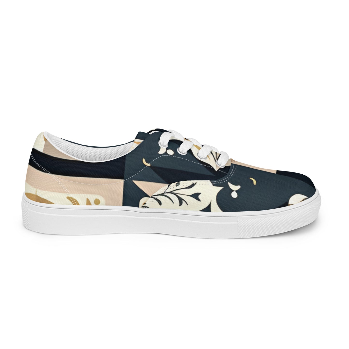 Women’s lace-up canvas shoes