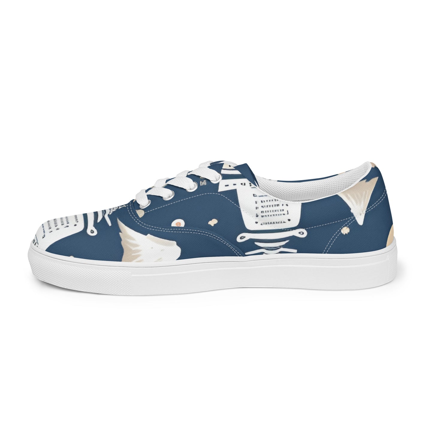 Women’s lace-up canvas shoes