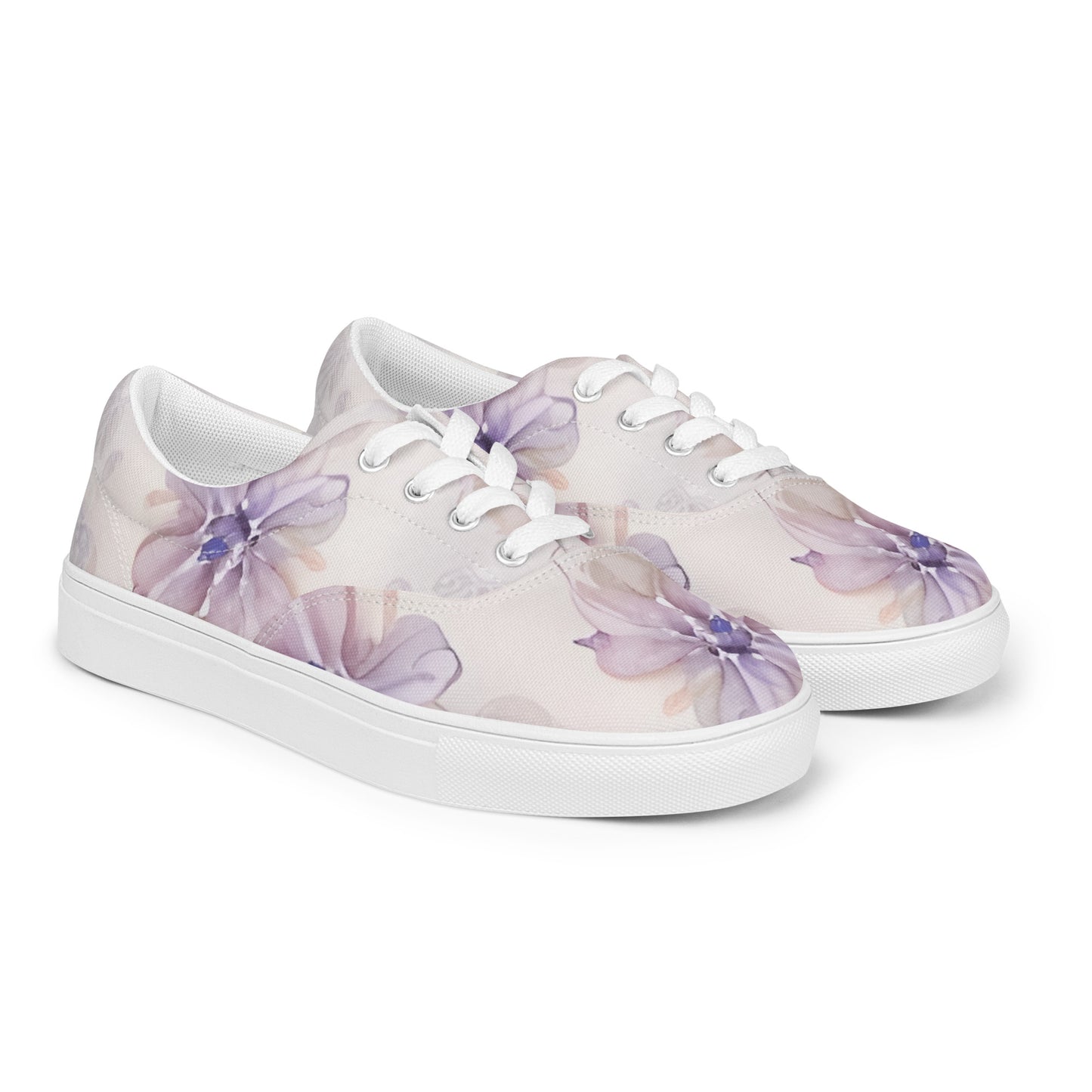 Women’s lace-up canvas shoes