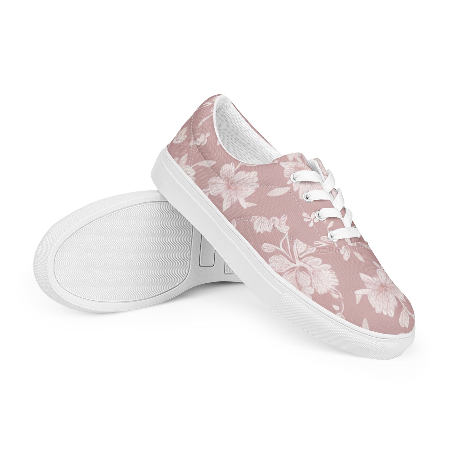 Women’s lace-up canvas shoes