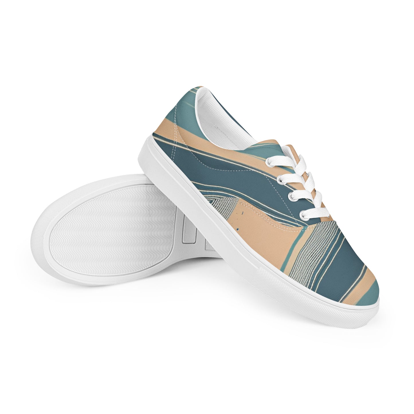 Women’s lace-up canvas shoes