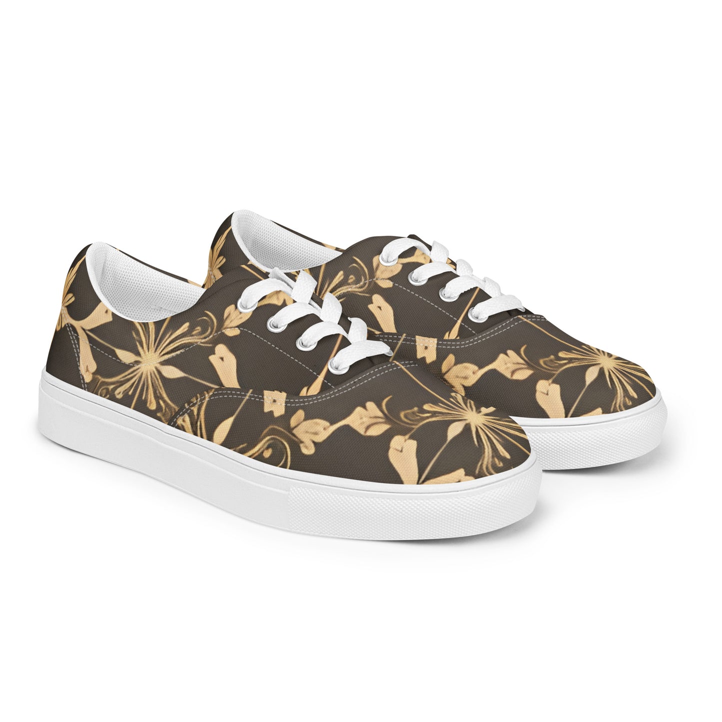 Women’s lace-up canvas shoes