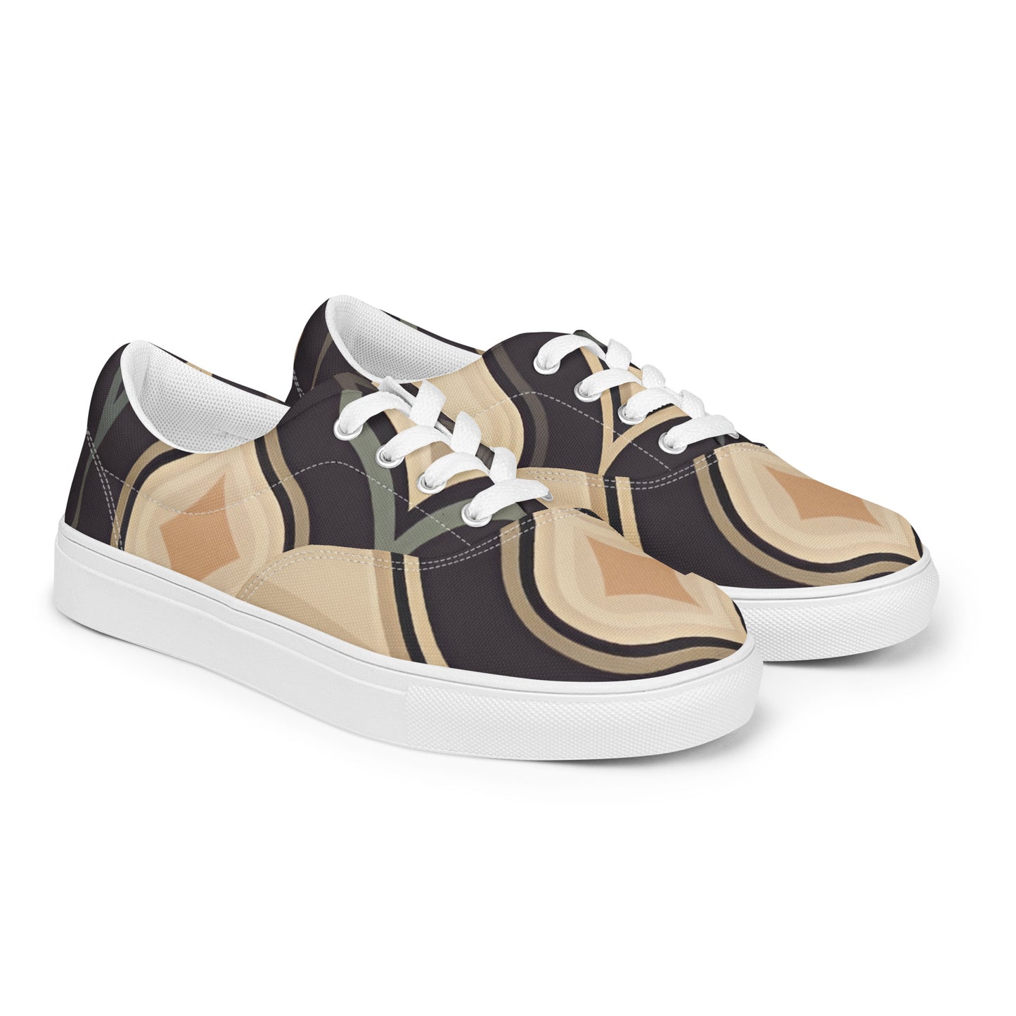 Women’s lace-up canvas shoes