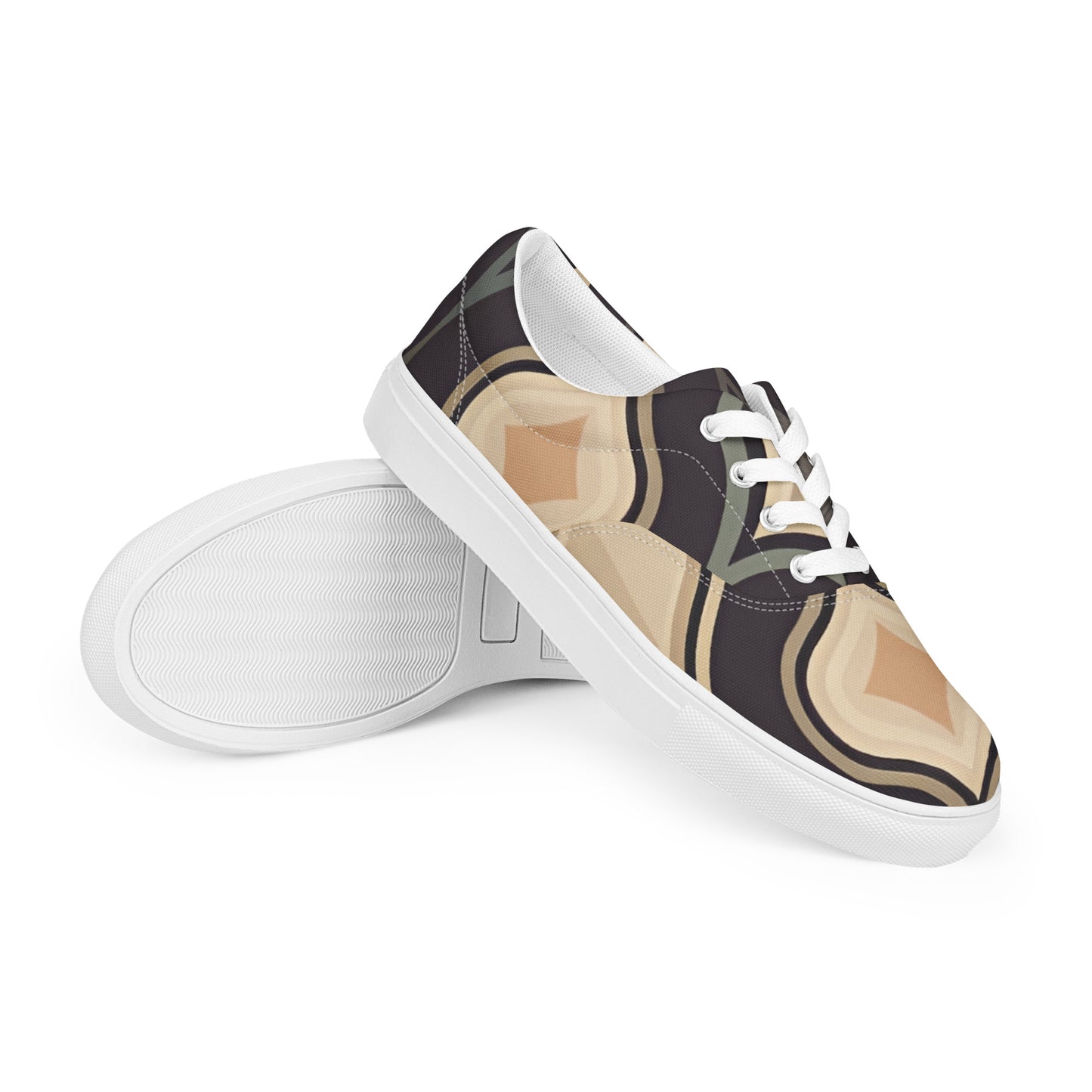 Women’s lace-up canvas shoes