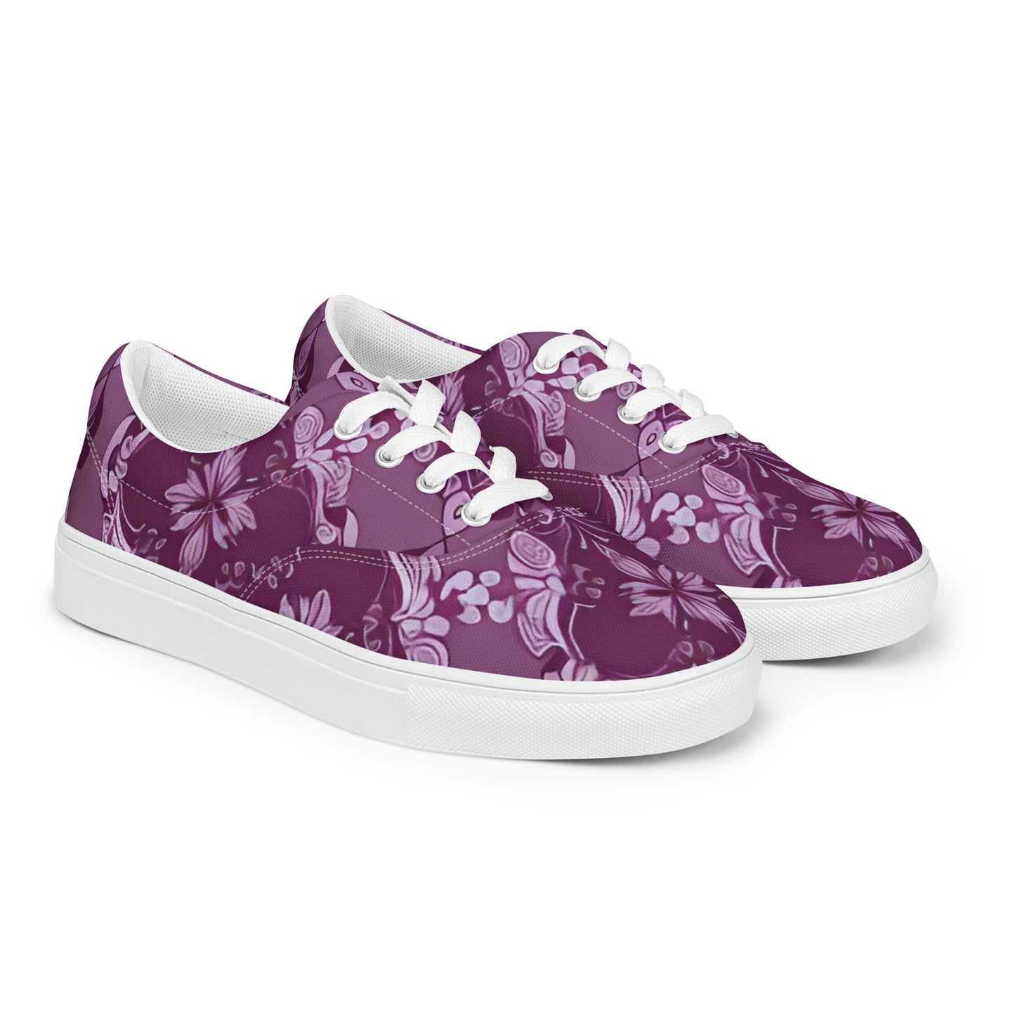 Women’s lace-up canvas shoes