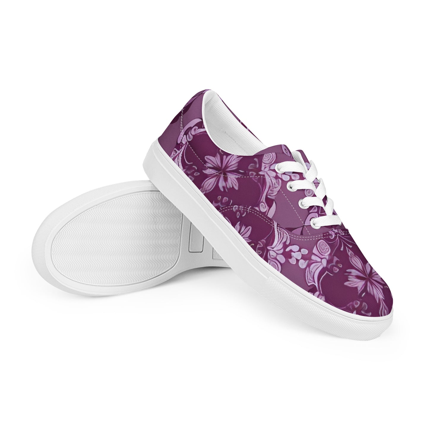 Women’s lace-up canvas shoes