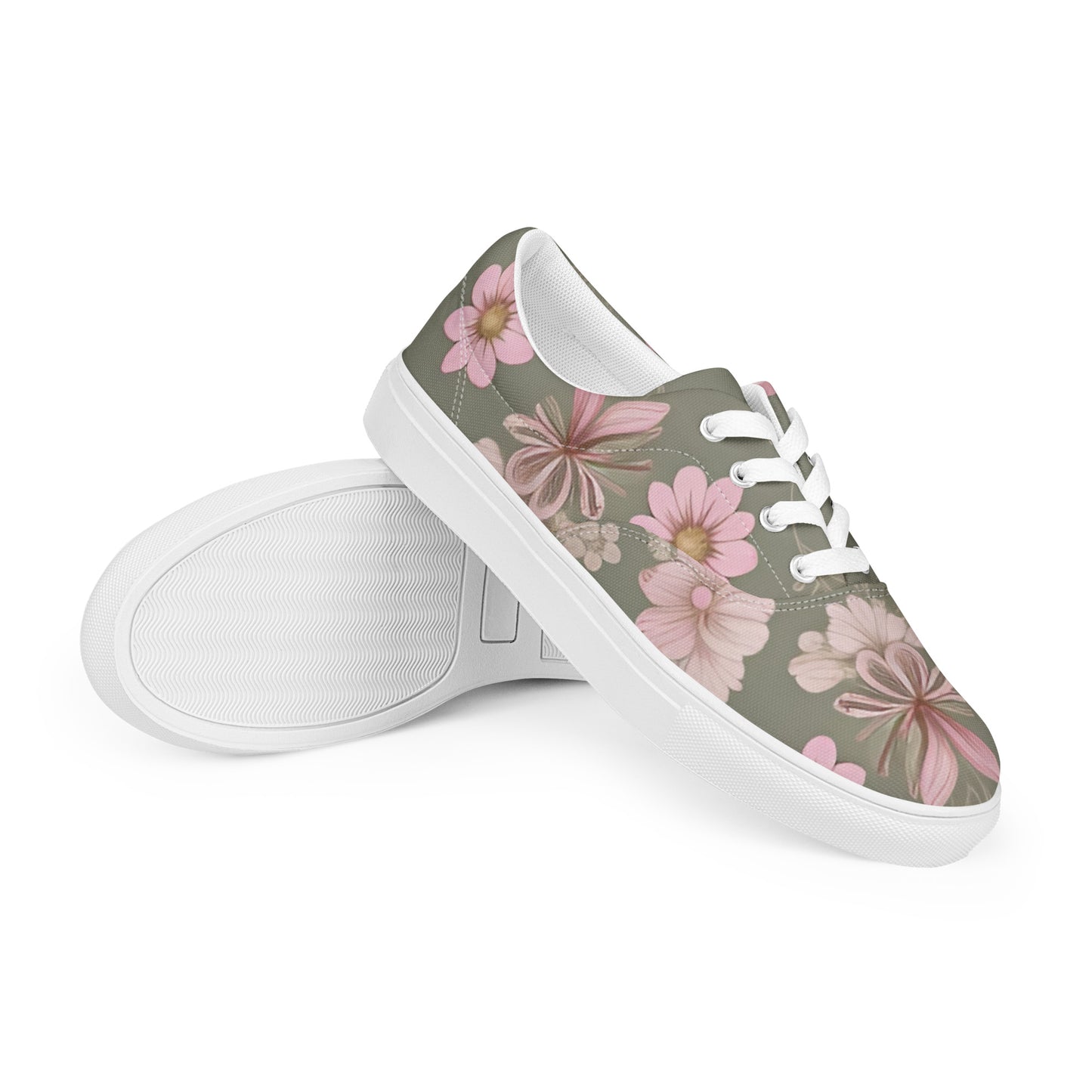 Women’s lace-up canvas shoes