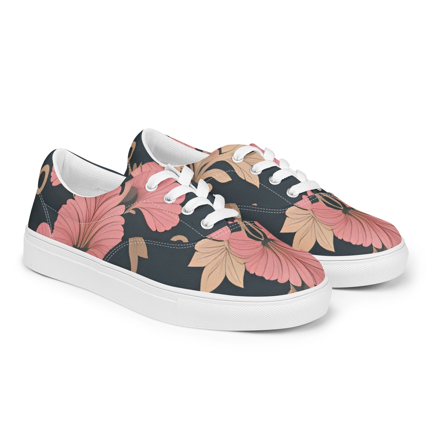 Women’s lace-up canvas shoes