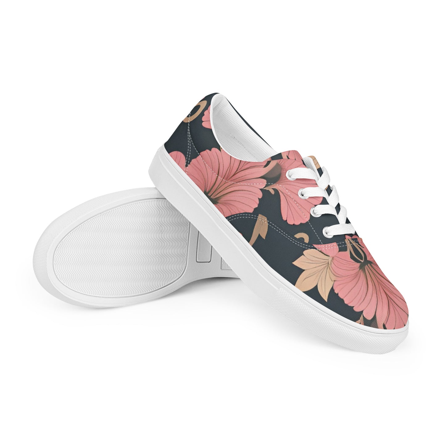 Women’s lace-up canvas shoes