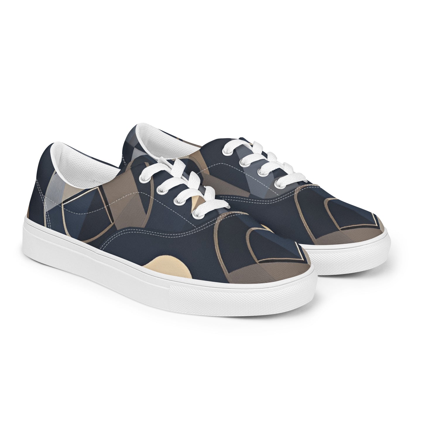 Women’s lace-up canvas shoes