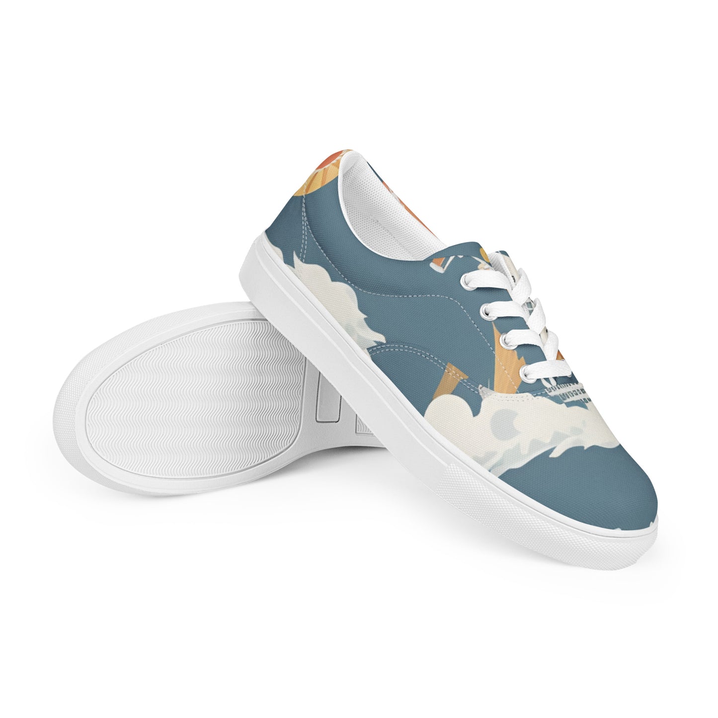 Women’s lace-up canvas shoes