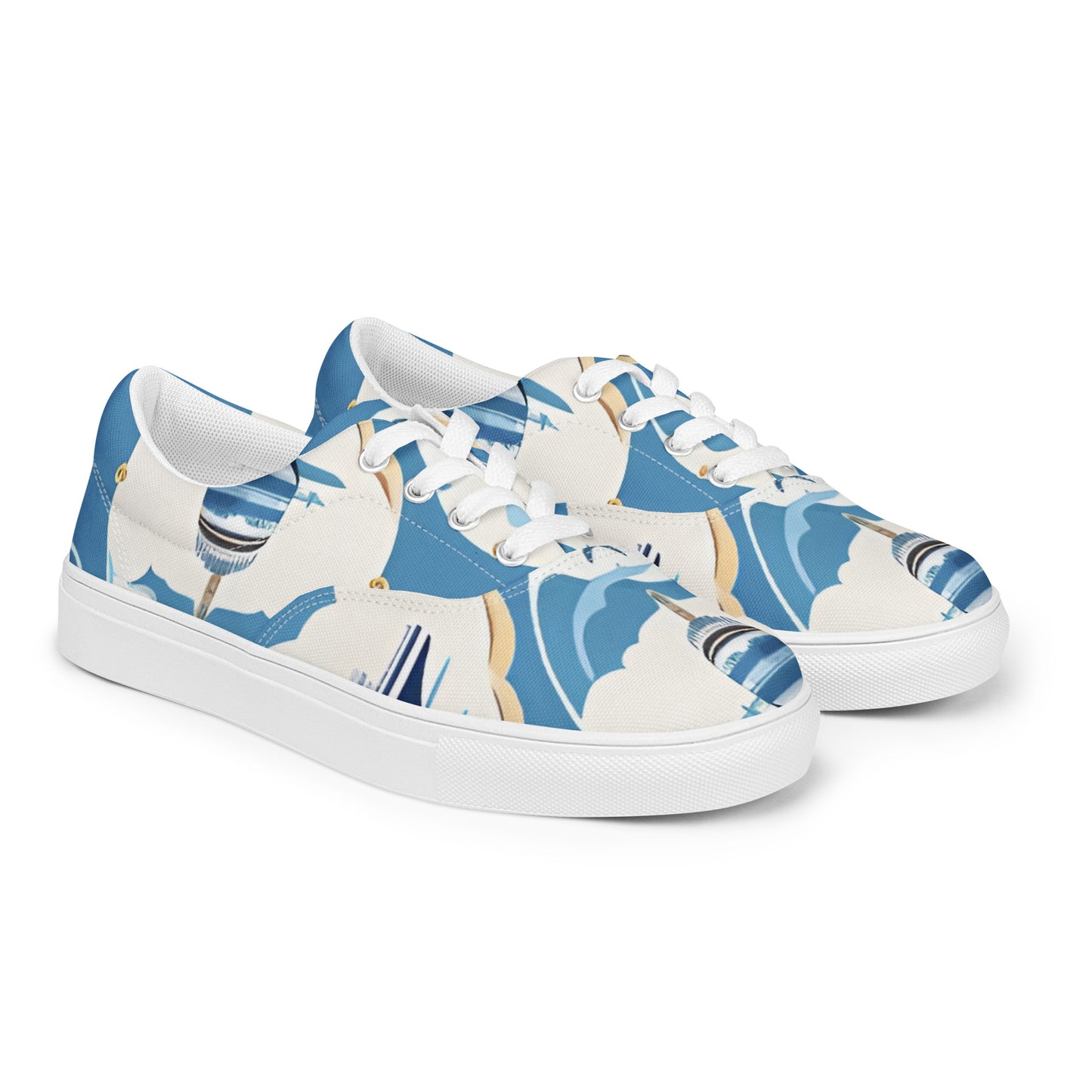 Women’s lace-up canvas shoes