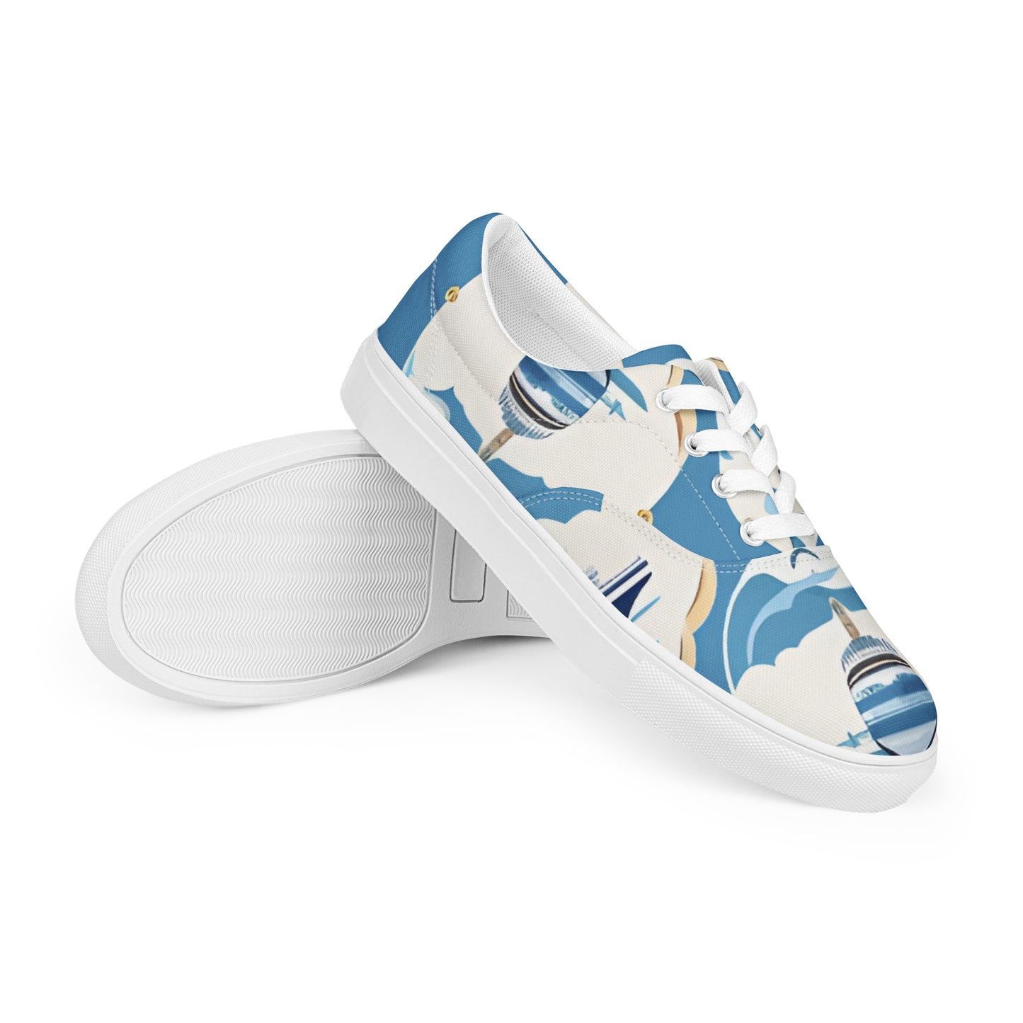 Women’s lace-up canvas shoes