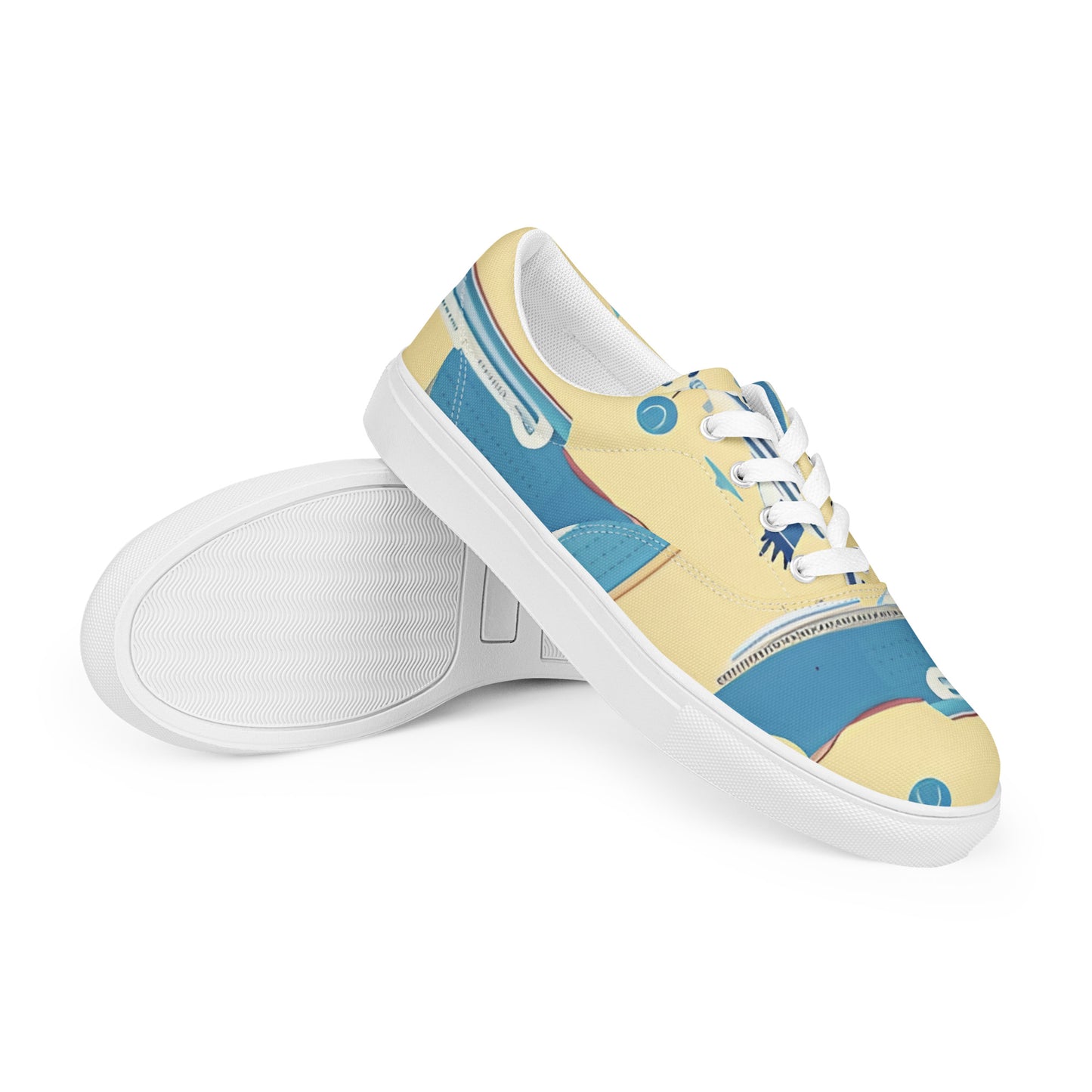 Women’s lace-up canvas shoes