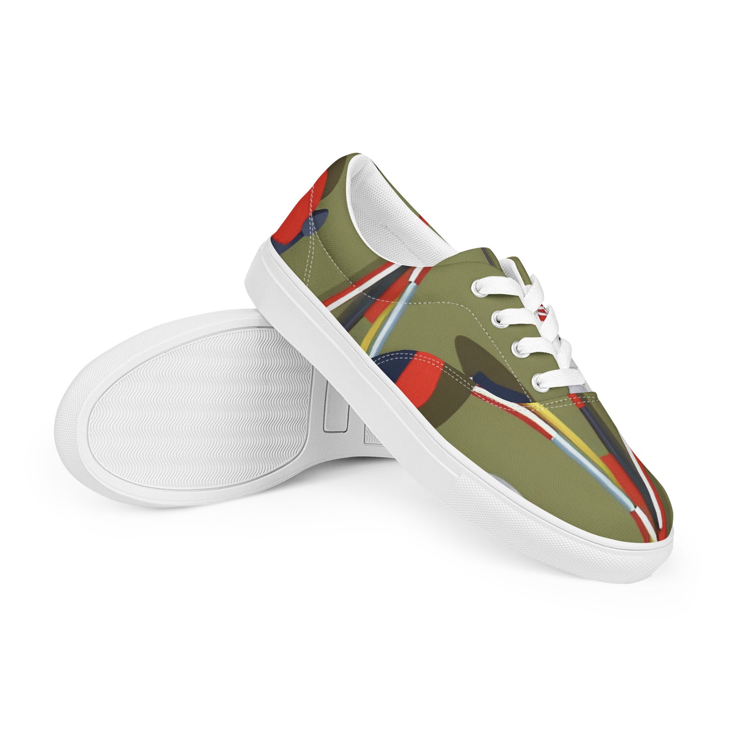 Women’s lace-up canvas shoes