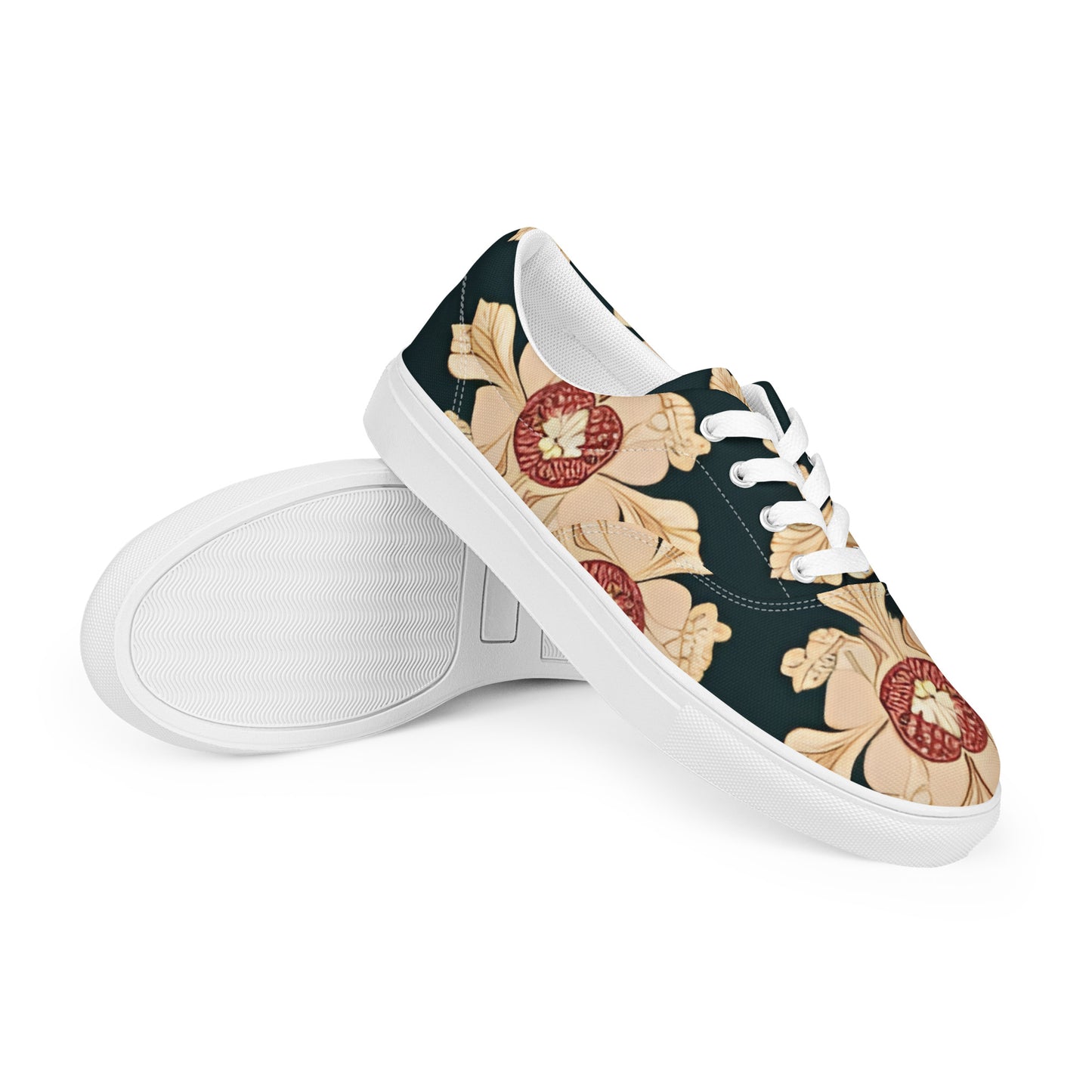 Women’s lace-up canvas shoes