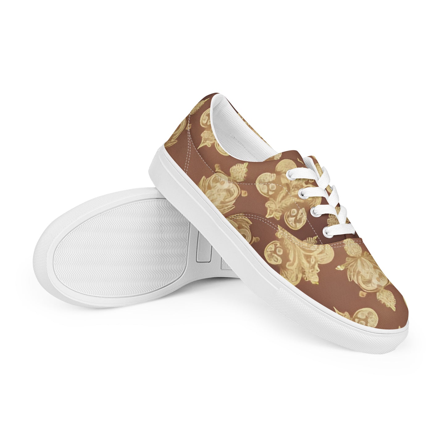 Women’s lace-up canvas shoes