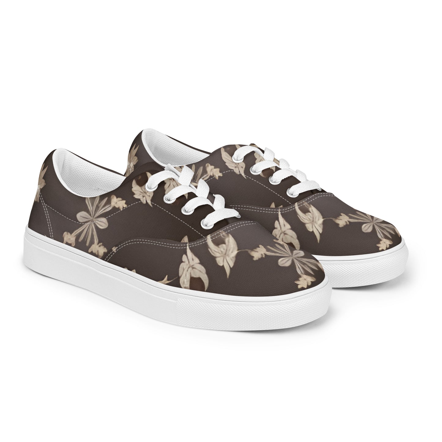 Women’s lace-up canvas shoes