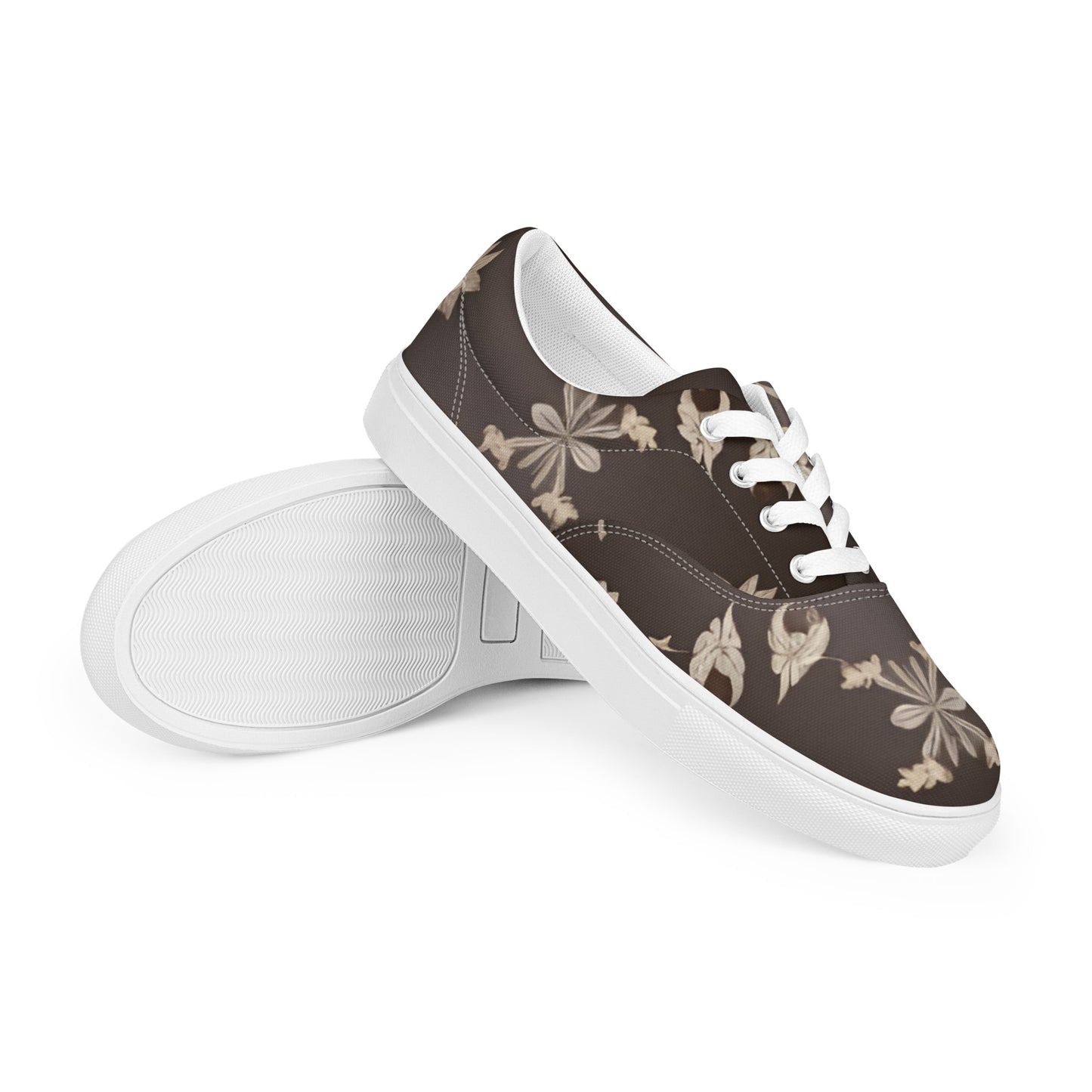 Women’s lace-up canvas shoes