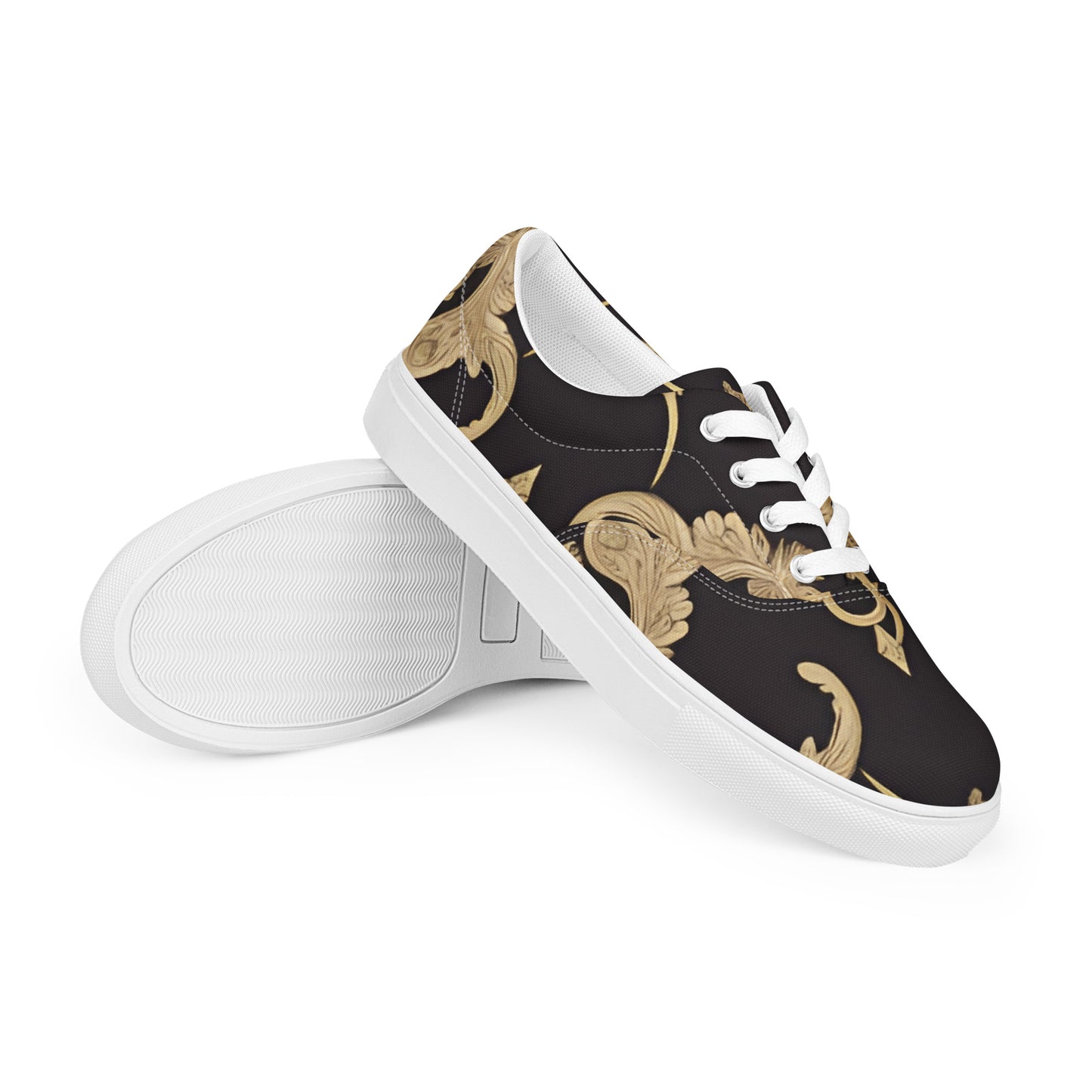 Women’s lace-up canvas shoes