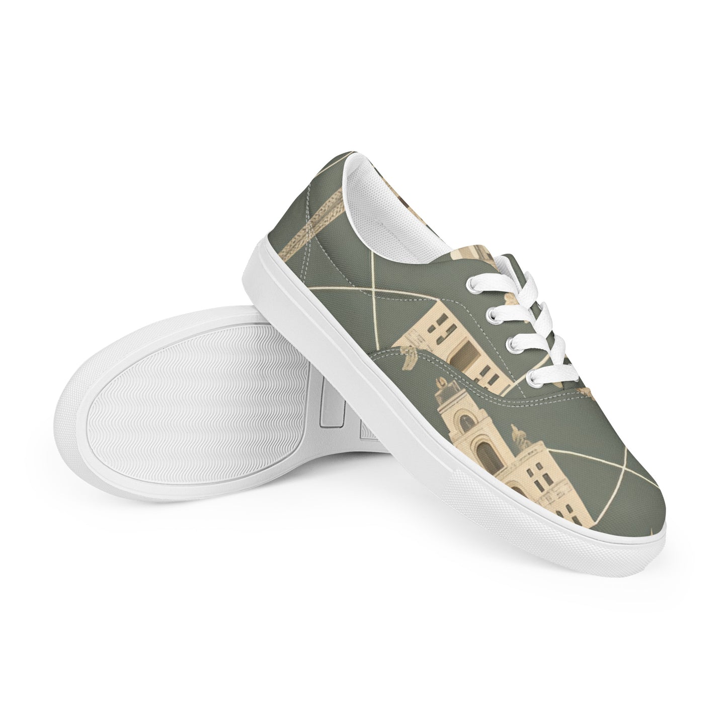 Women’s lace-up canvas shoes